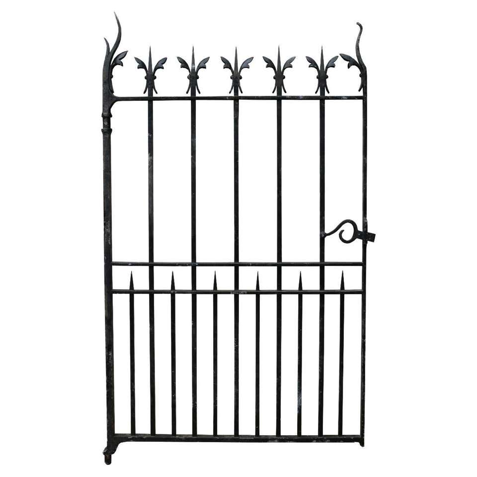 Pair Of Antique Wrought Iron Gates For Sale At 1stDibs pair-of-antique-wrought-iron-gates-for-sale-at-1stdibs