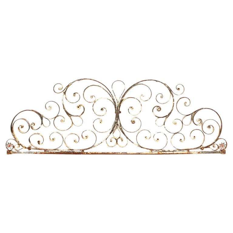 Antique Wrought Iron Overthrow For Sale