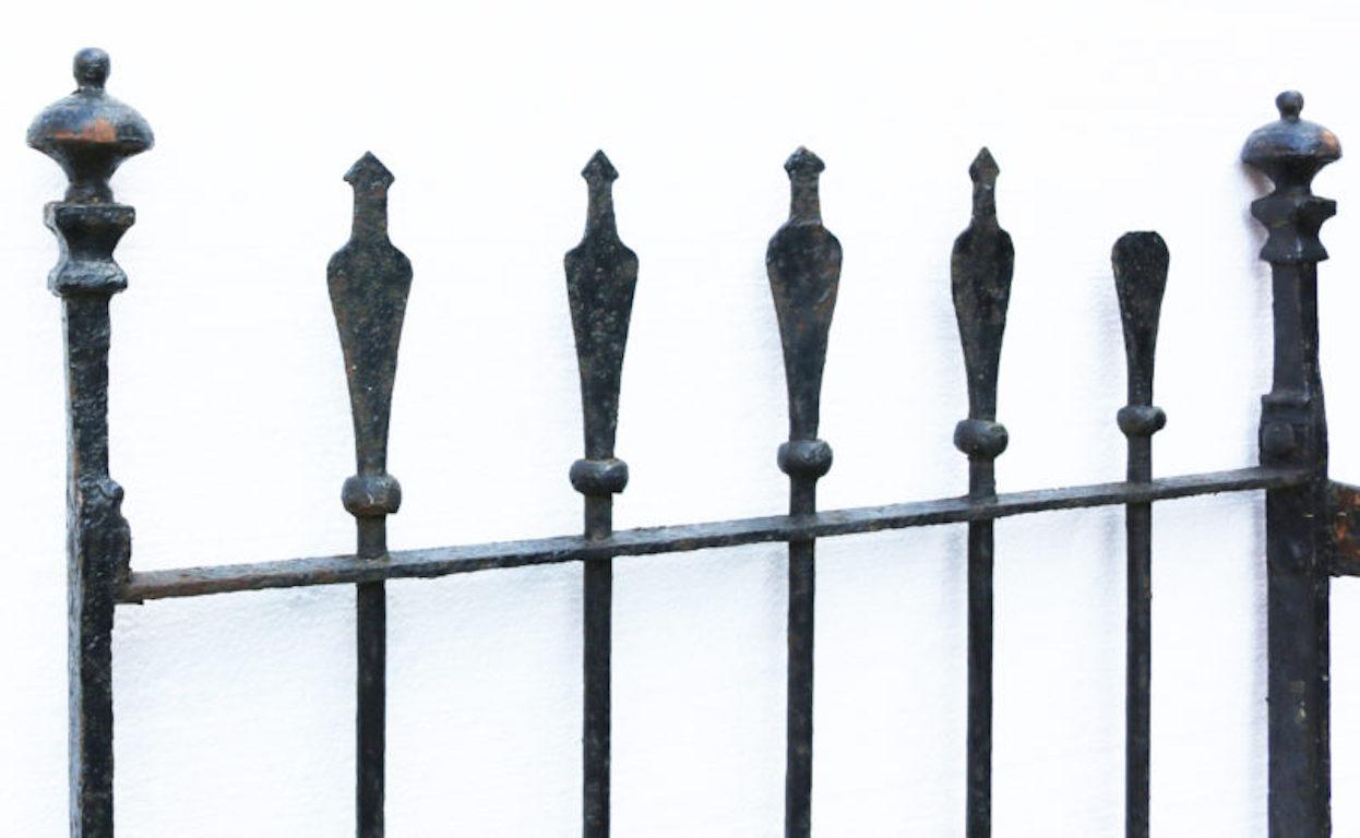 19th Century Antique Wrought Iron Pedestrian Gate For Sale
