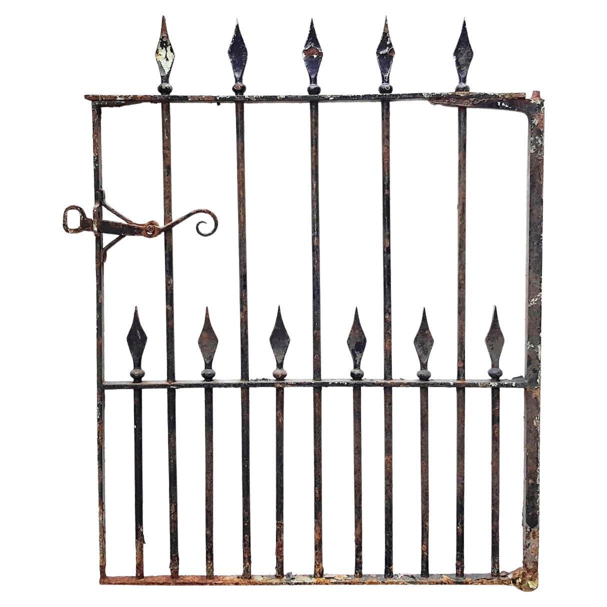 Antique Wrought Iron Pedestrian Gate For Sale