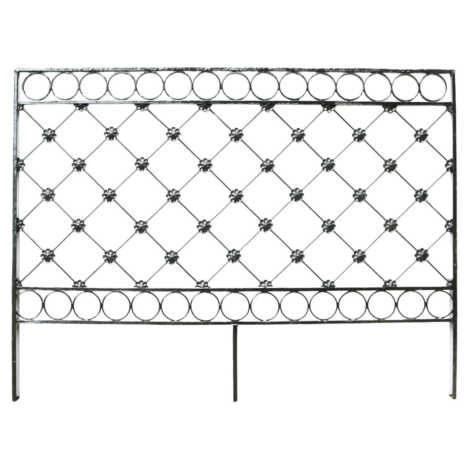An Antique Wrought Iron Railing For Sale