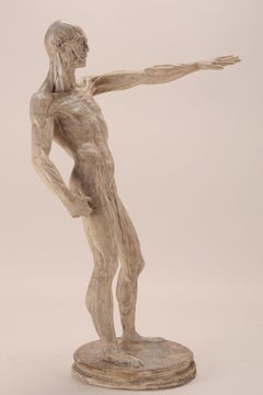 An antomical plaster sculpture of a skinned man for didactic use, Italy 1880.