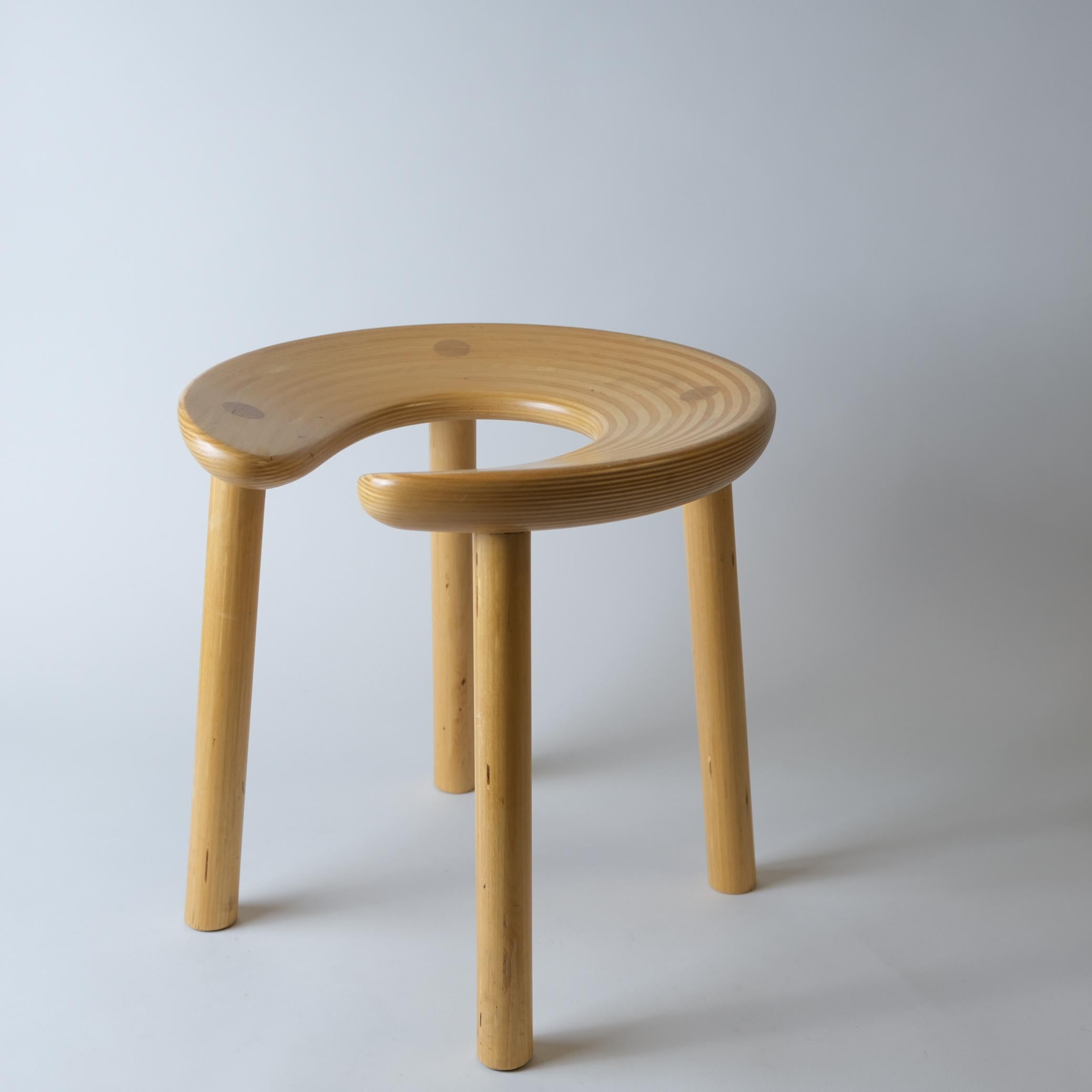 Scandinavian Modern An Antti Nurmesniemi Sauna Stool for Palace Hotel, Helsinki 1952