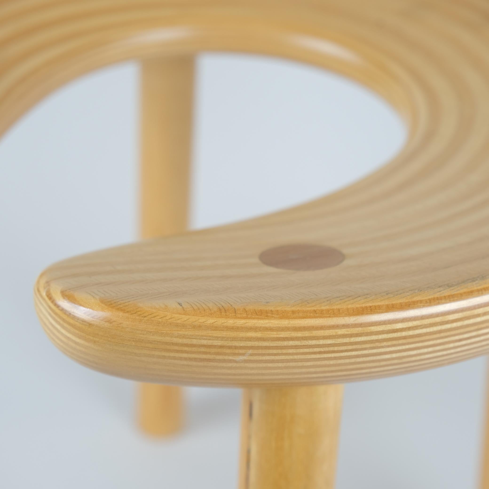 Pine An Antti Nurmesniemi Sauna Stool for Palace Hotel, Helsinki 1952