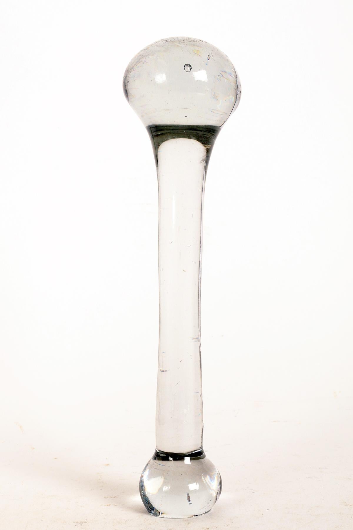 Glass An apothecary glass mortar and pestle, Italy 18th century.  For Sale