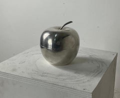 'Apple' Box for CHRISTOFLE. Silvery Metal