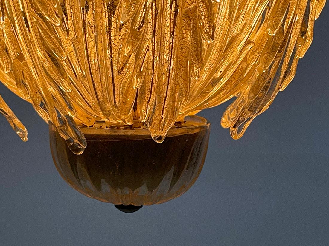 Lampadario a sospensione Archimede Seguso Murano, Italia 1940 In condizioni buone in vendita a Delft, NL