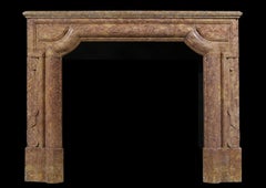 Cheminée architecturale en marbre Brocatelle