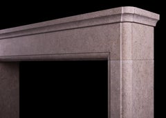 Architectural Fireplace in Pearl Beige Limestone