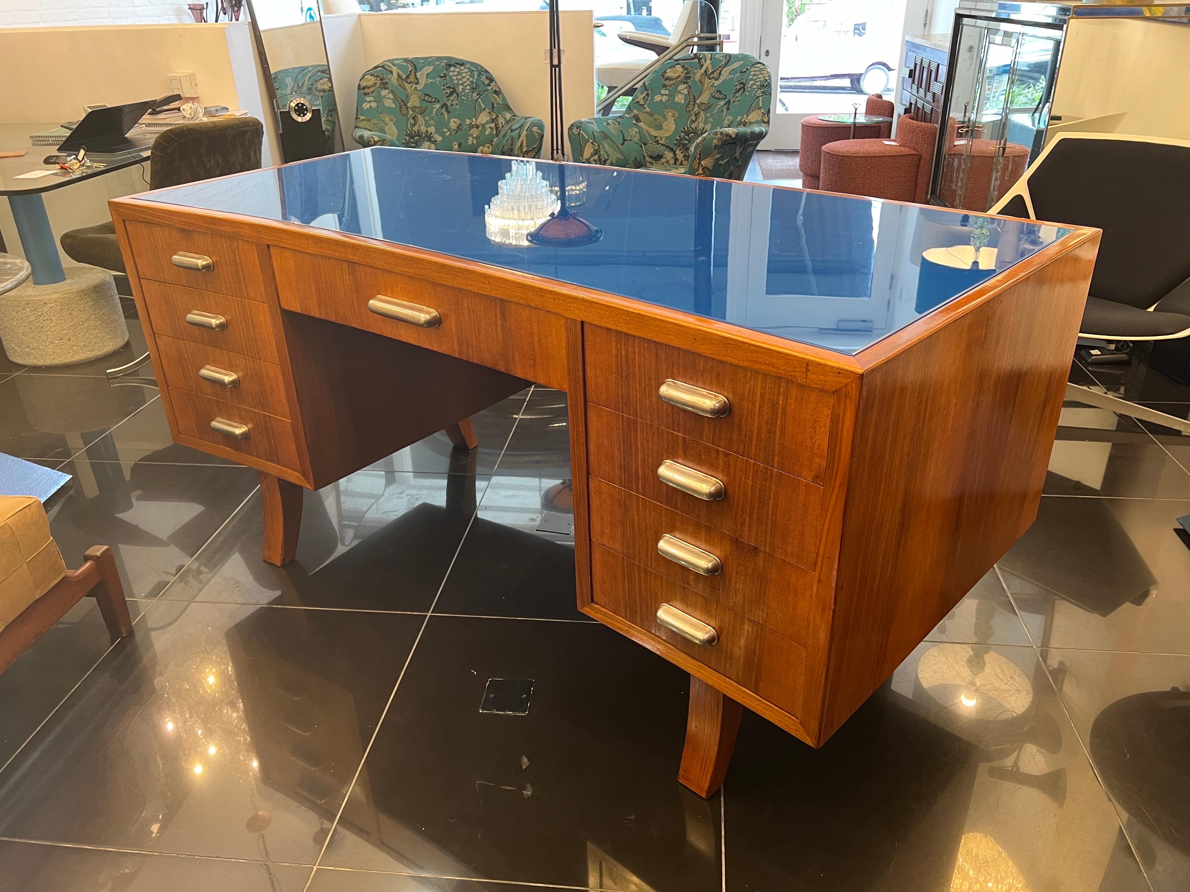An architectural Italian curved desk  For Sale 7