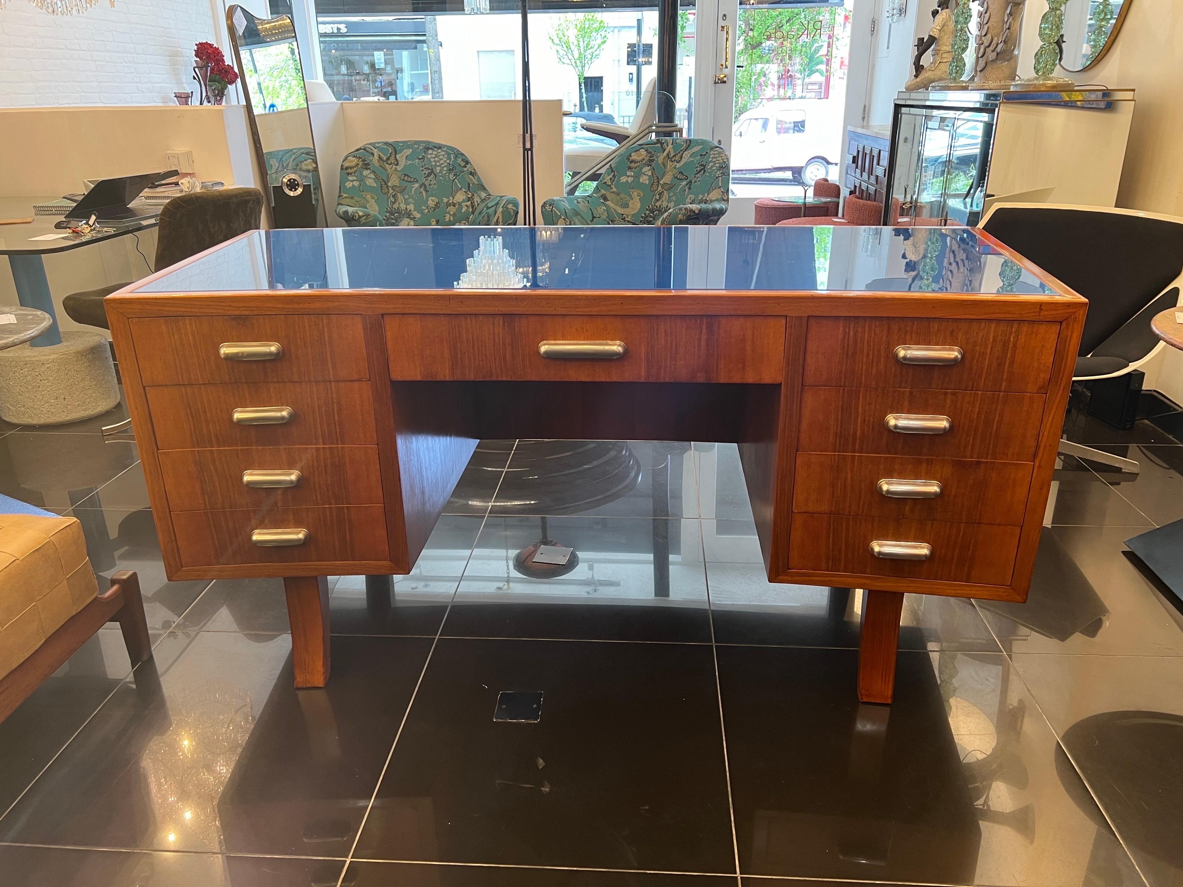 20th Century An architectural Italian curved desk  For Sale