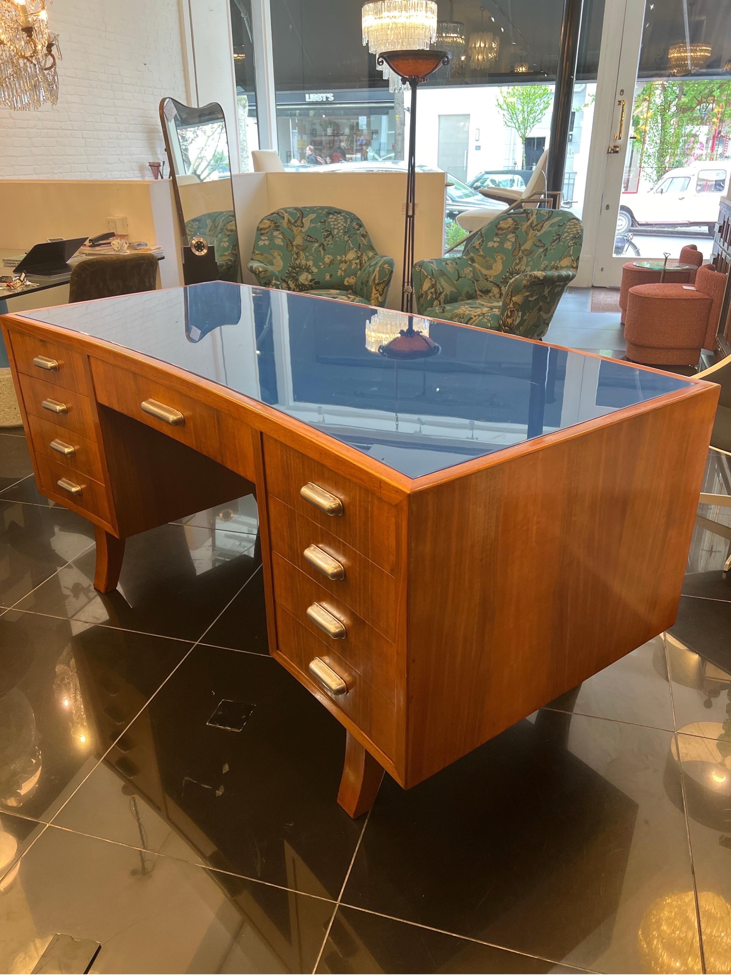 An architectural Italian curved desk  For Sale 1