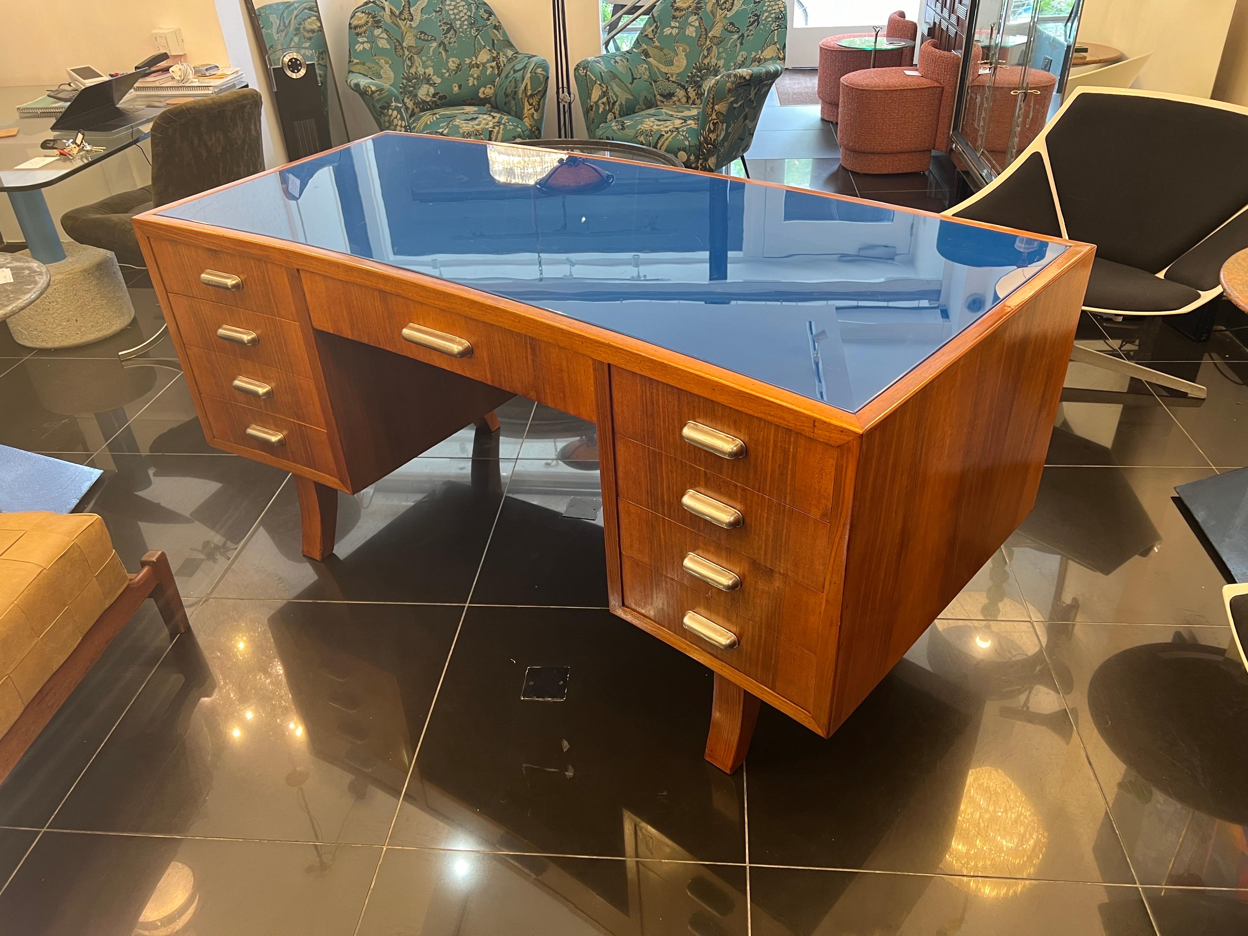 An architectural Italian curved desk  For Sale 3