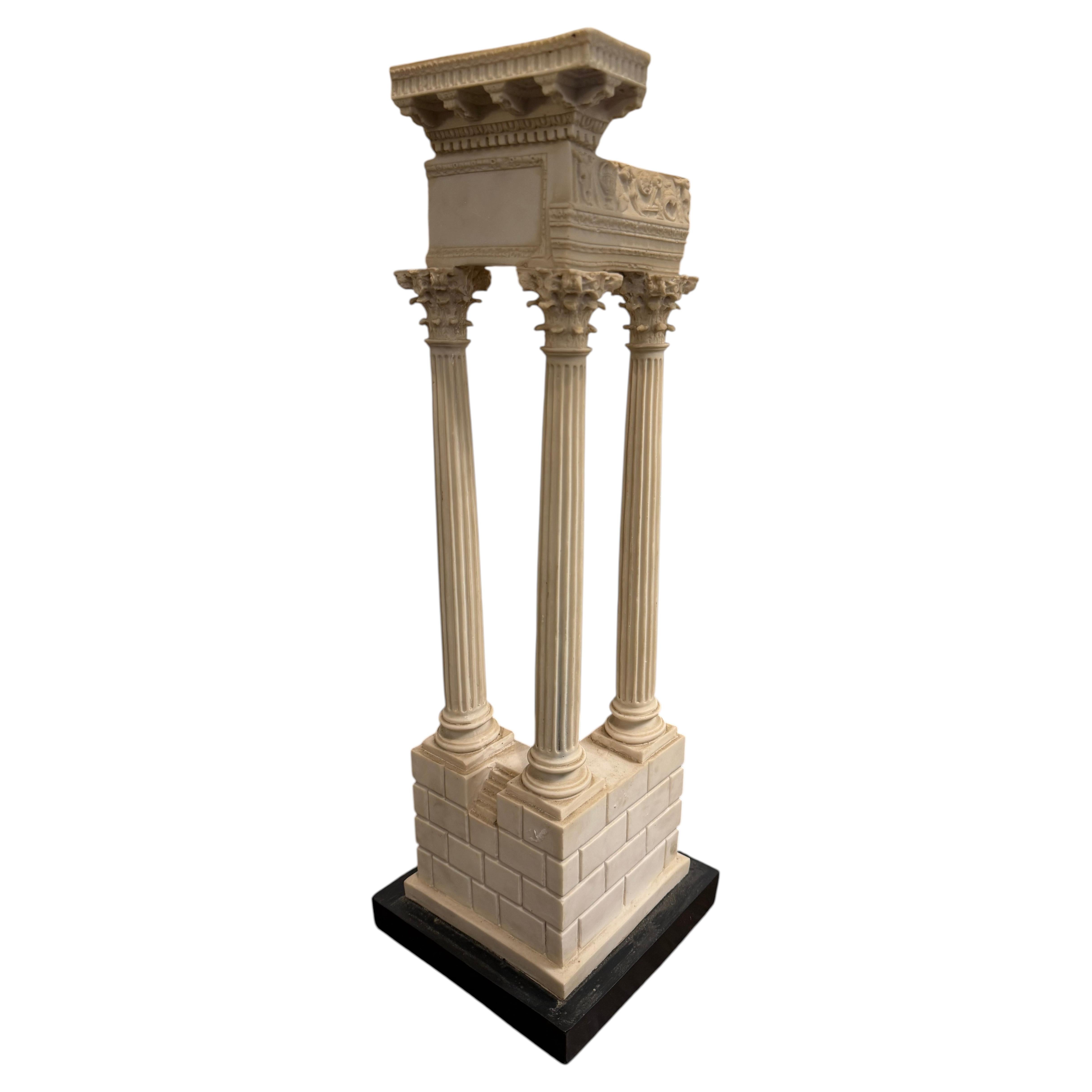 Modelo arquitectónico del Templo de Vespasiano y Tito, principios del siglo XX
