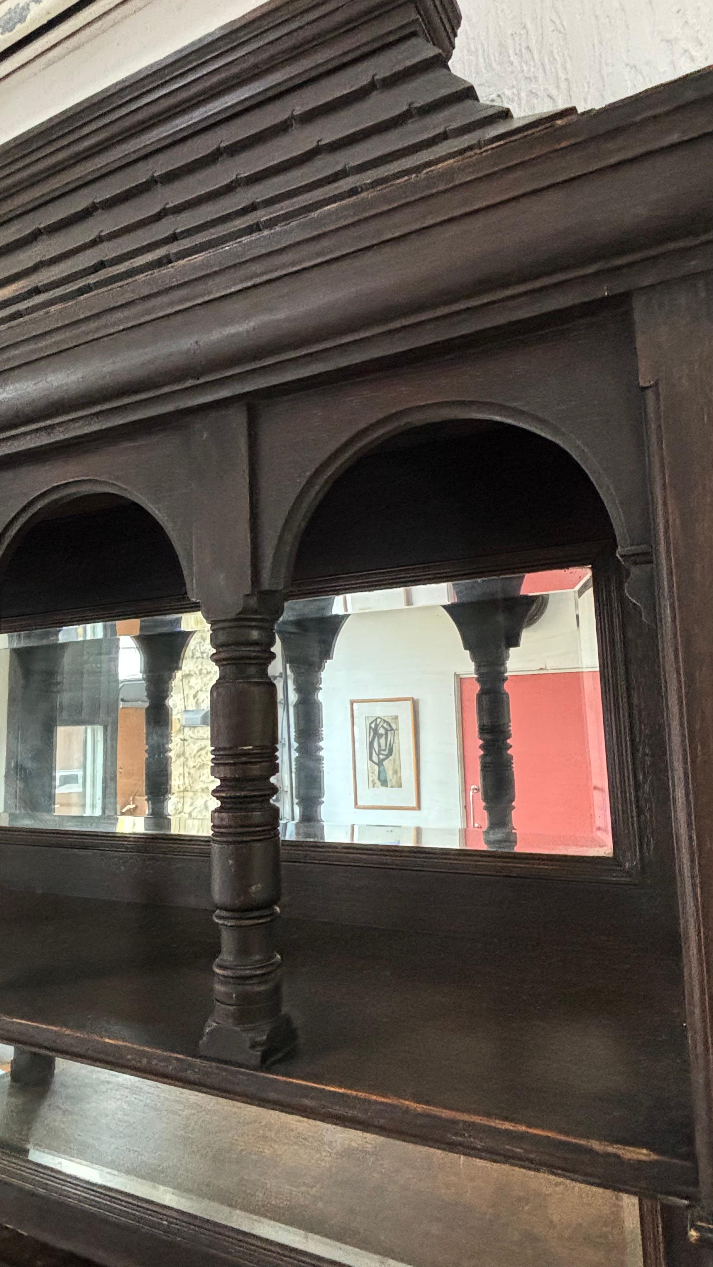 An Architectural Pagoda Top Dresser Cabinet, Arts & Crafts, English c1880 For Sale 5