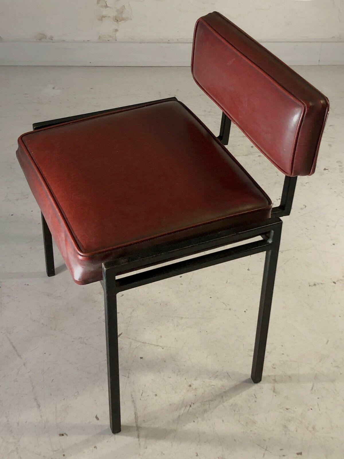 French An Architectural RADICAL MODERNIST CHAIR, PHILIPPON-LECOQ Style, France 1950