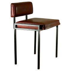 CHAISE MODERNISTE RADICALE, Style PHILIPPON-LECOQ, France 1950