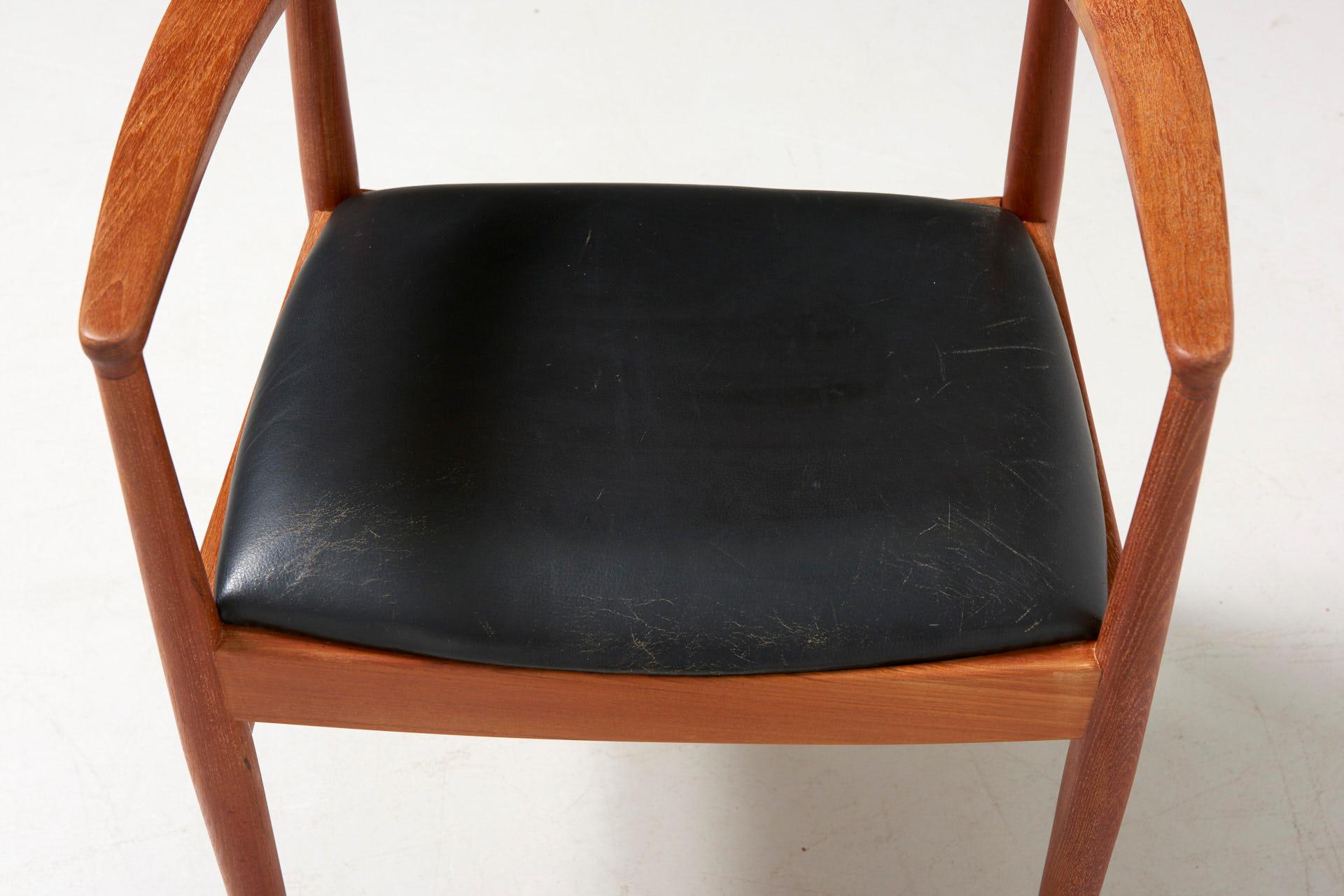 Mid-Century Modern Armchair in Teak Made by K.S. Møbler For Sale