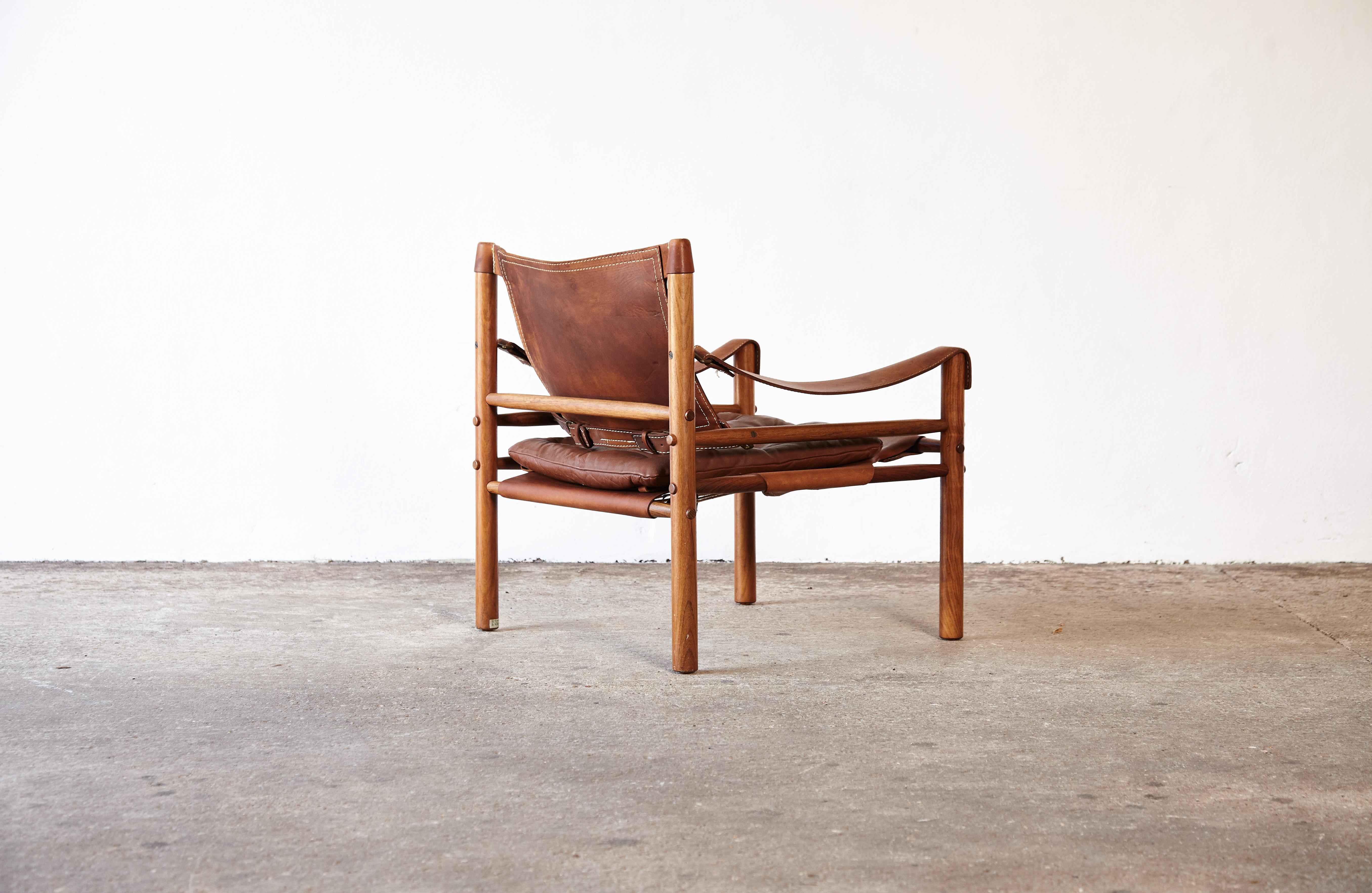 Arne Norell Safari Chair, Norell Mobel, Sweden, 1970s 1