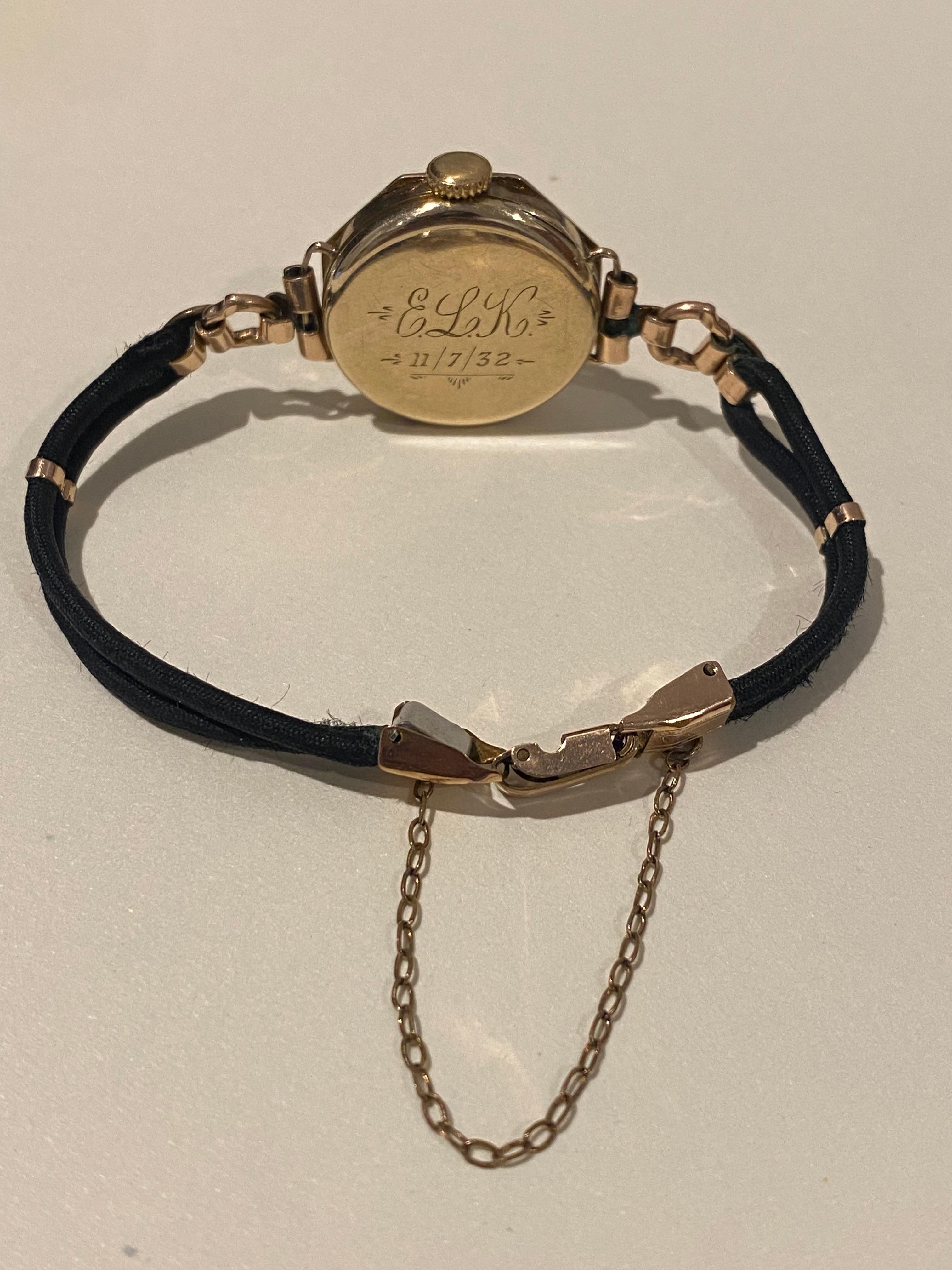 Art Deco An Art-Deco 9K Gold Rolex Octagon Shaped 21mm Manual 15 jewels Ladies' Watch
