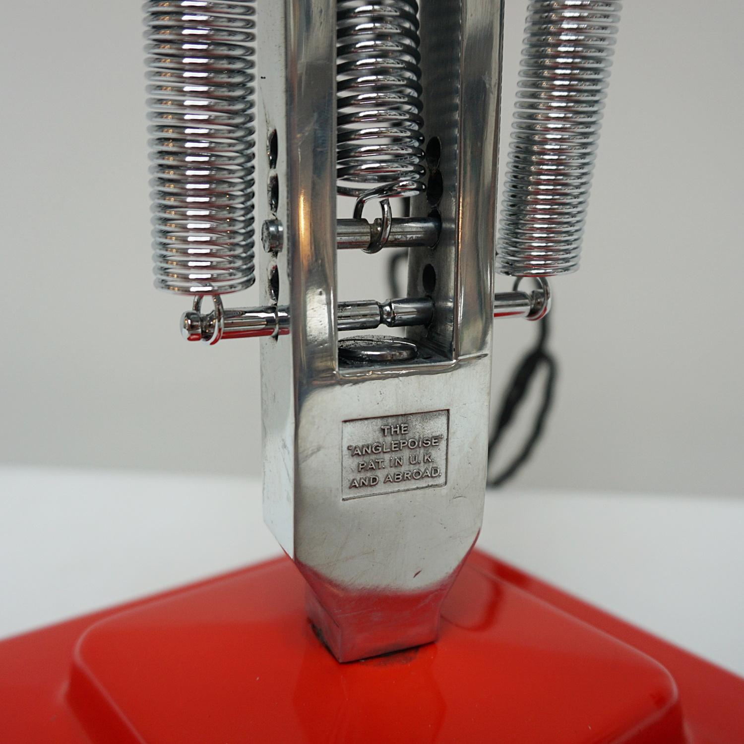 Chrome Lampe de bureau Art Déco Anglepoise par Herbert Terry & Sons