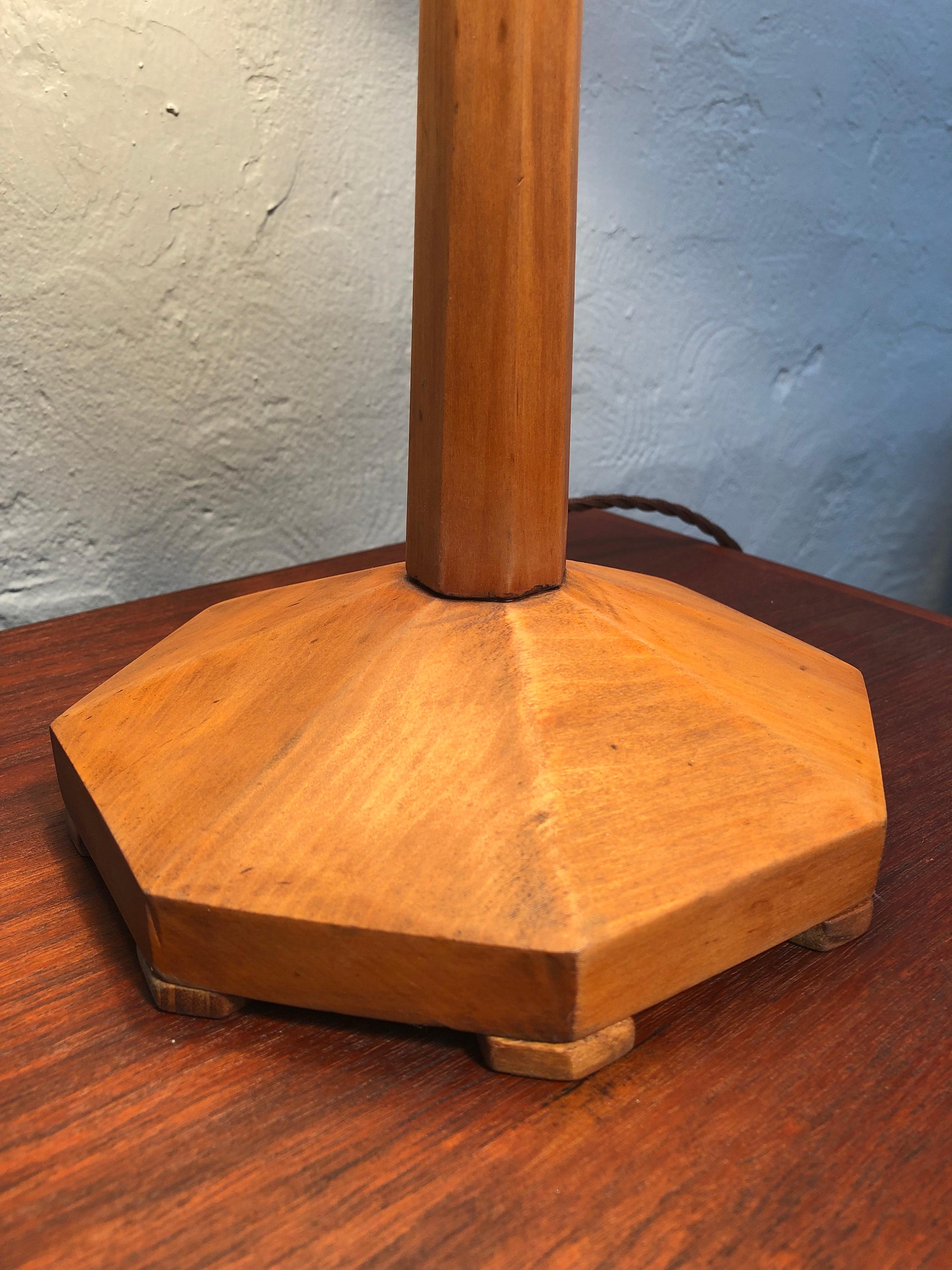 Hand-Crafted Art Deco Artisan Handmade Table Lamp For Sale