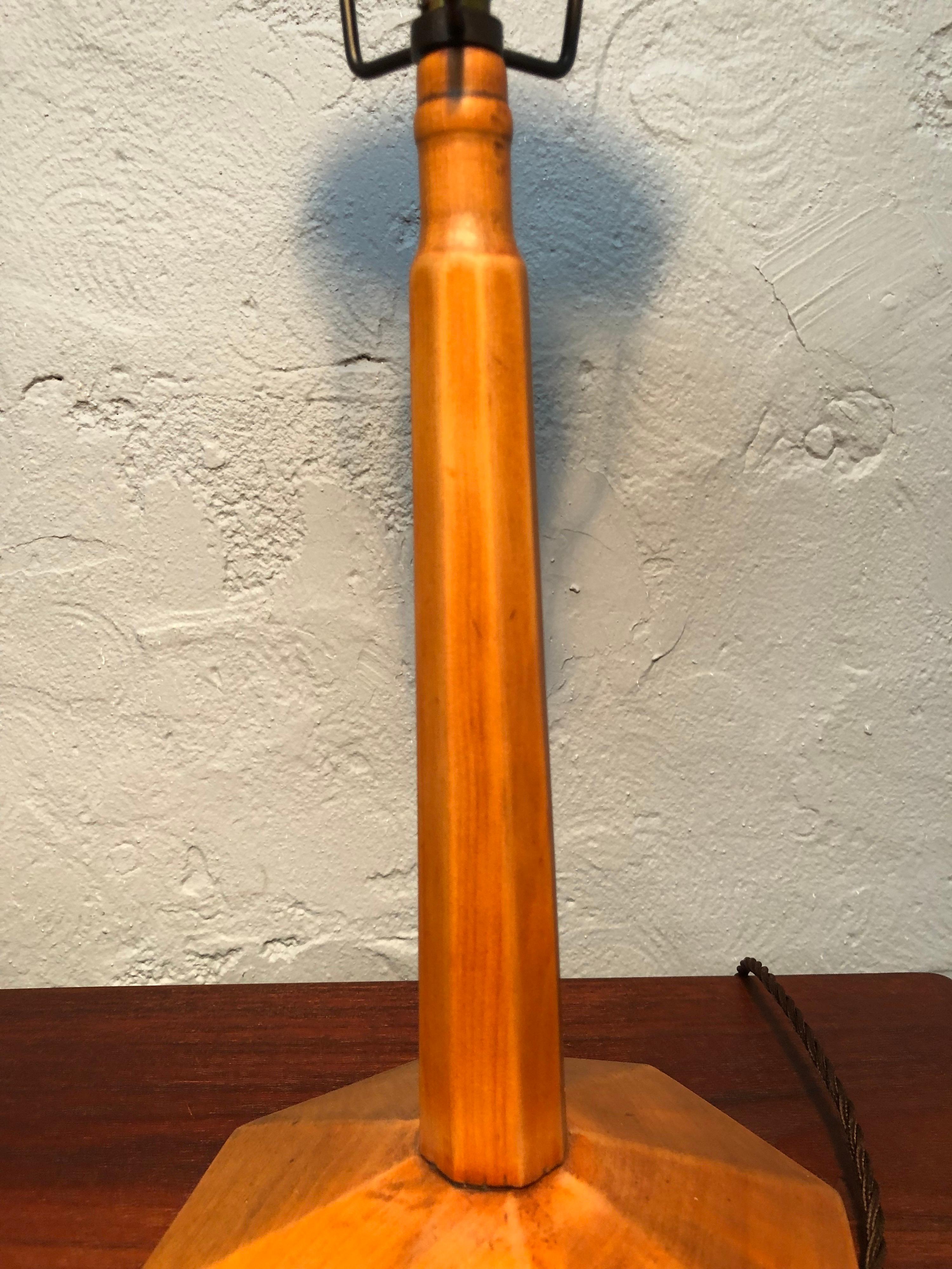 Art Deco Artisan Handmade Table Lamp For Sale 2