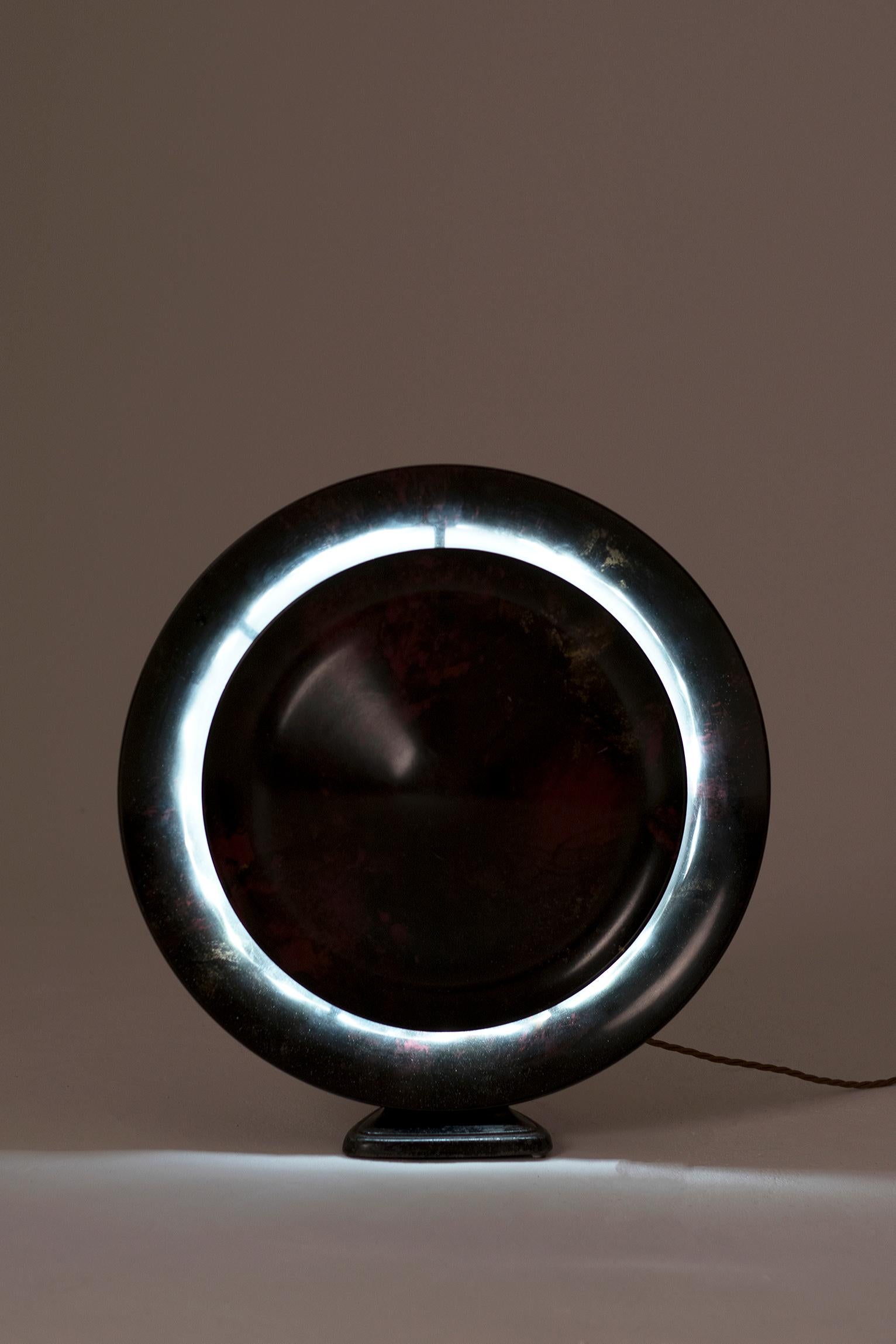 20th Century Art Deco Bakelite Solar Eclipse Table Lamp