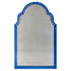 Art Deco Blue Glass Mirror