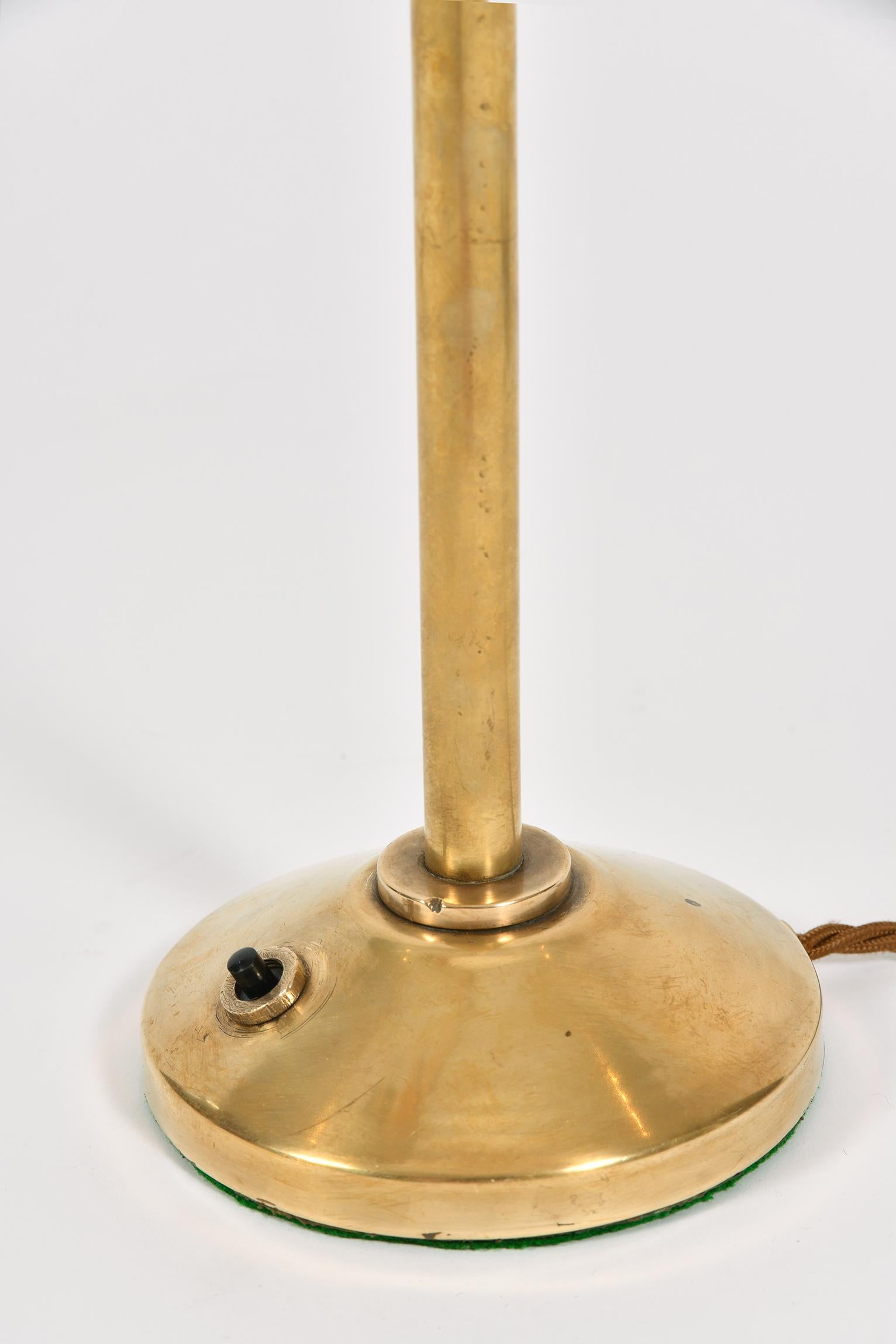 Art Deco Brass Desk Lamp In Good Condition In London, GB