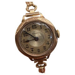 An Art-Deco c1920's 9K Rose Gold Octagonal 26mm Case Belona Ladies' Dress Watch