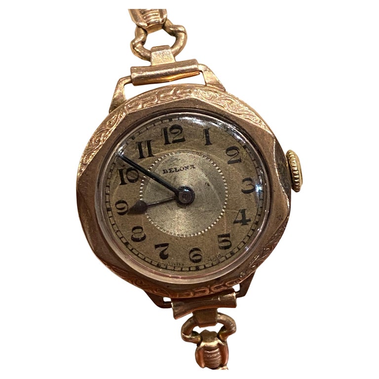 An Art-Deco c1920's 9K Rose Gold Octagonal 26mm Case Belona Ladies' Dress  Watch at 1stDibs