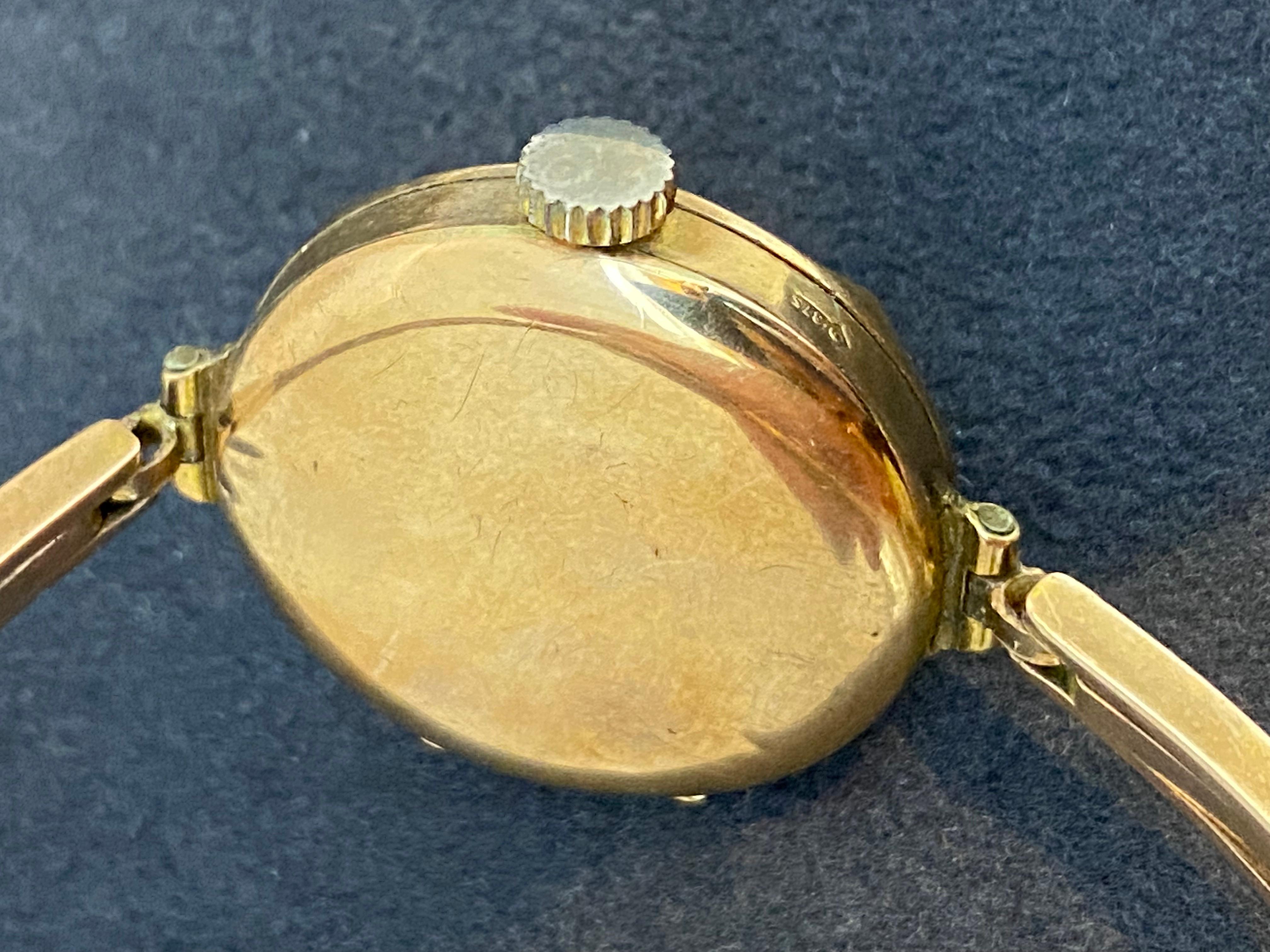 An Art-Deco c1924 9K Rose Gold Manual Ladies' Watch. London Hallmarks. 1