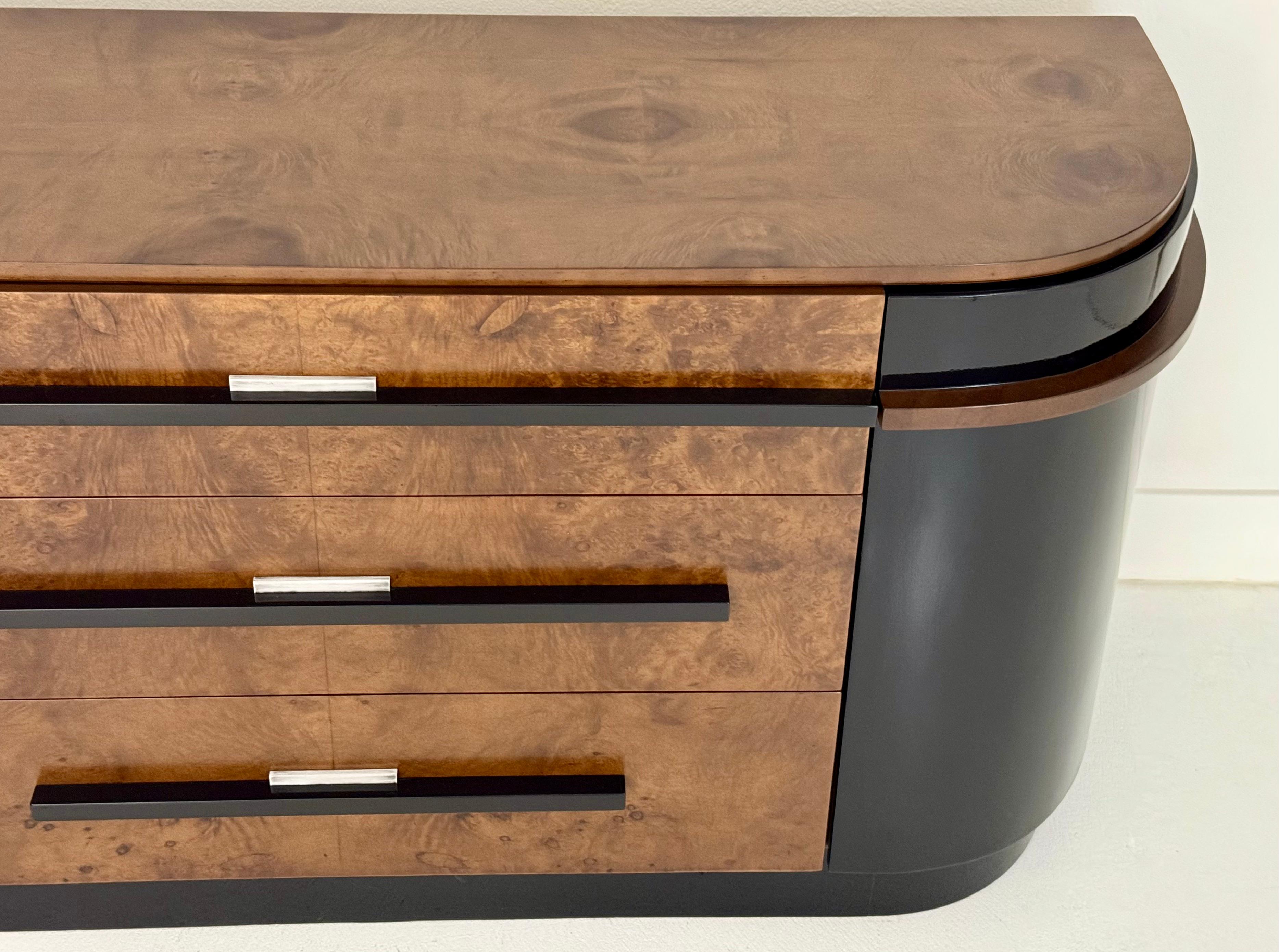 Burl An Art Deco Cabinet by Donald Deskey for Hamilton Manufacturing For Sale