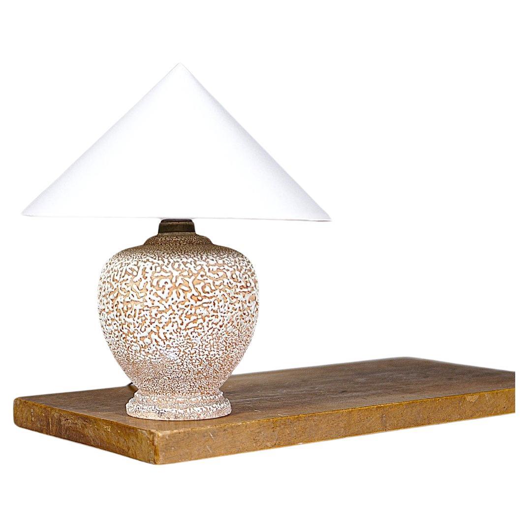 An Art Deco Ceramic Lamp French Work 1930s