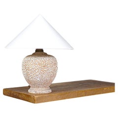 An Art Deco Ceramic Lamp French Work 1930s