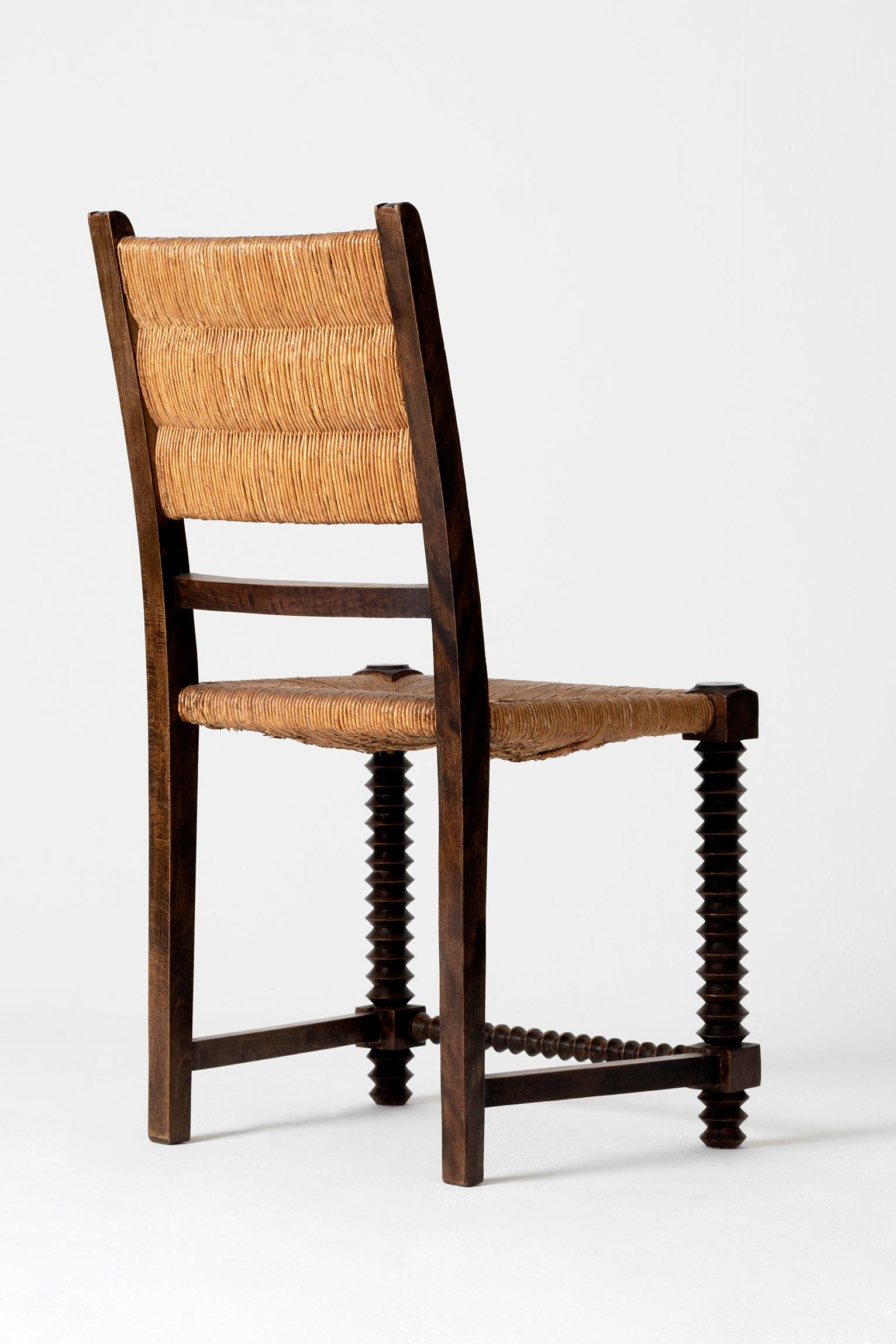 French Art Deco Chair by Victor Courtray