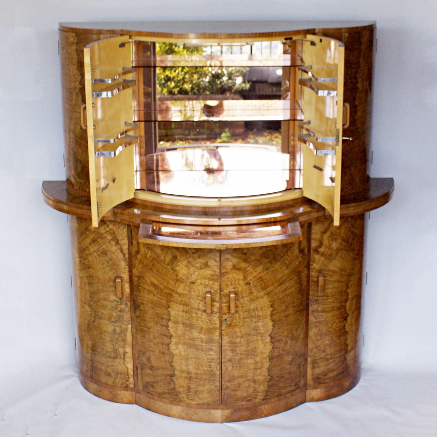 Art Deco Cocktail Cabinet by Harry & Lou Epstein, 1930s 9