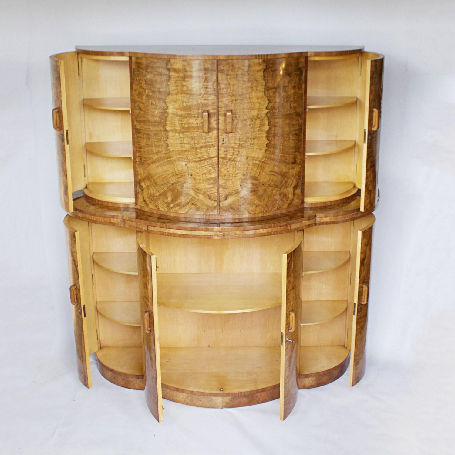 Art Deco Cocktail Cabinet by Harry & Lou Epstein, 1930s 1