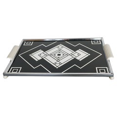 Vintage An Art Deco Cocktail Serving Tray