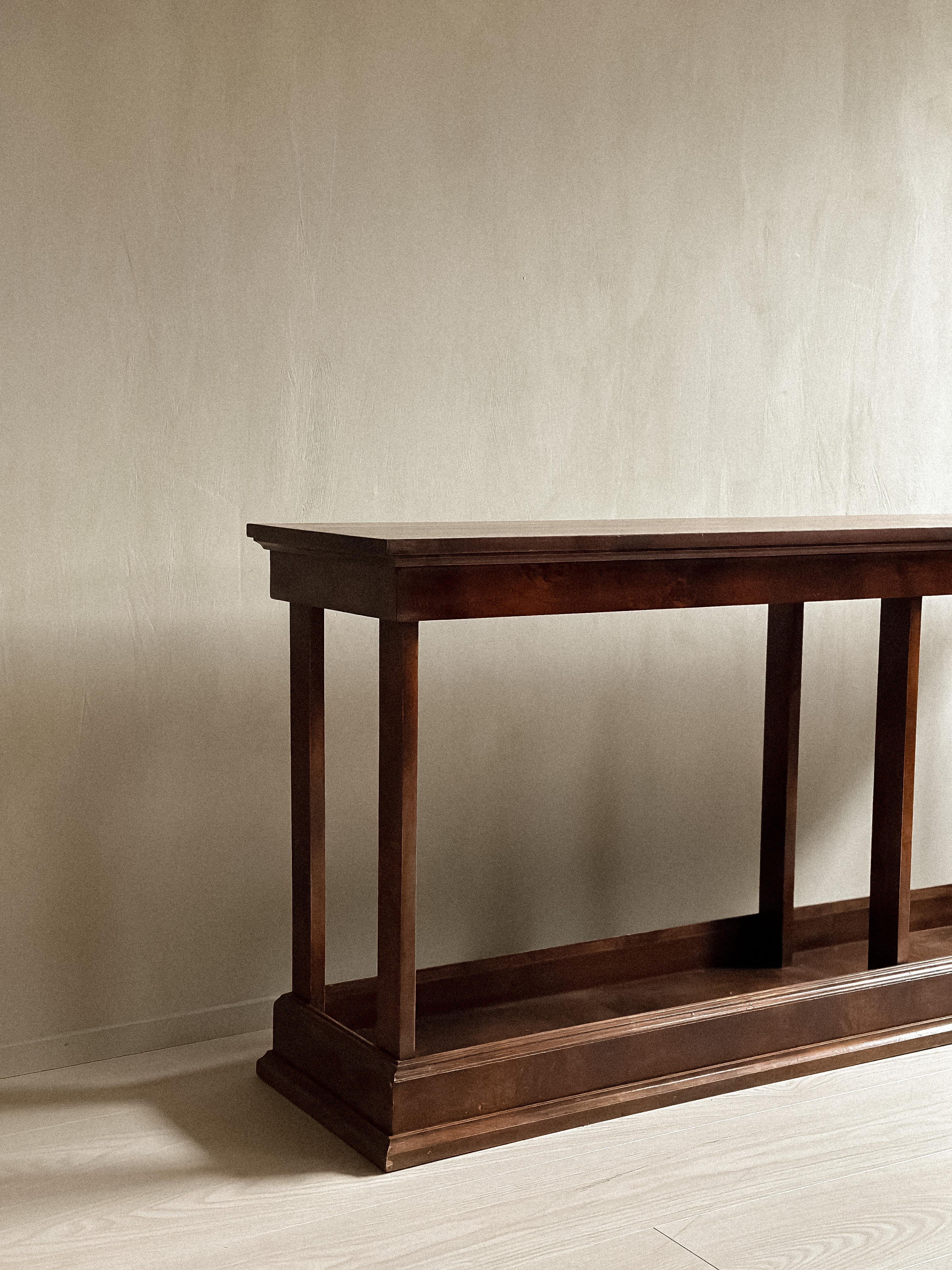 Mid-20th Century An Art Deco Console Table, Birch Wood, Scandinavia c. 1930s For Sale