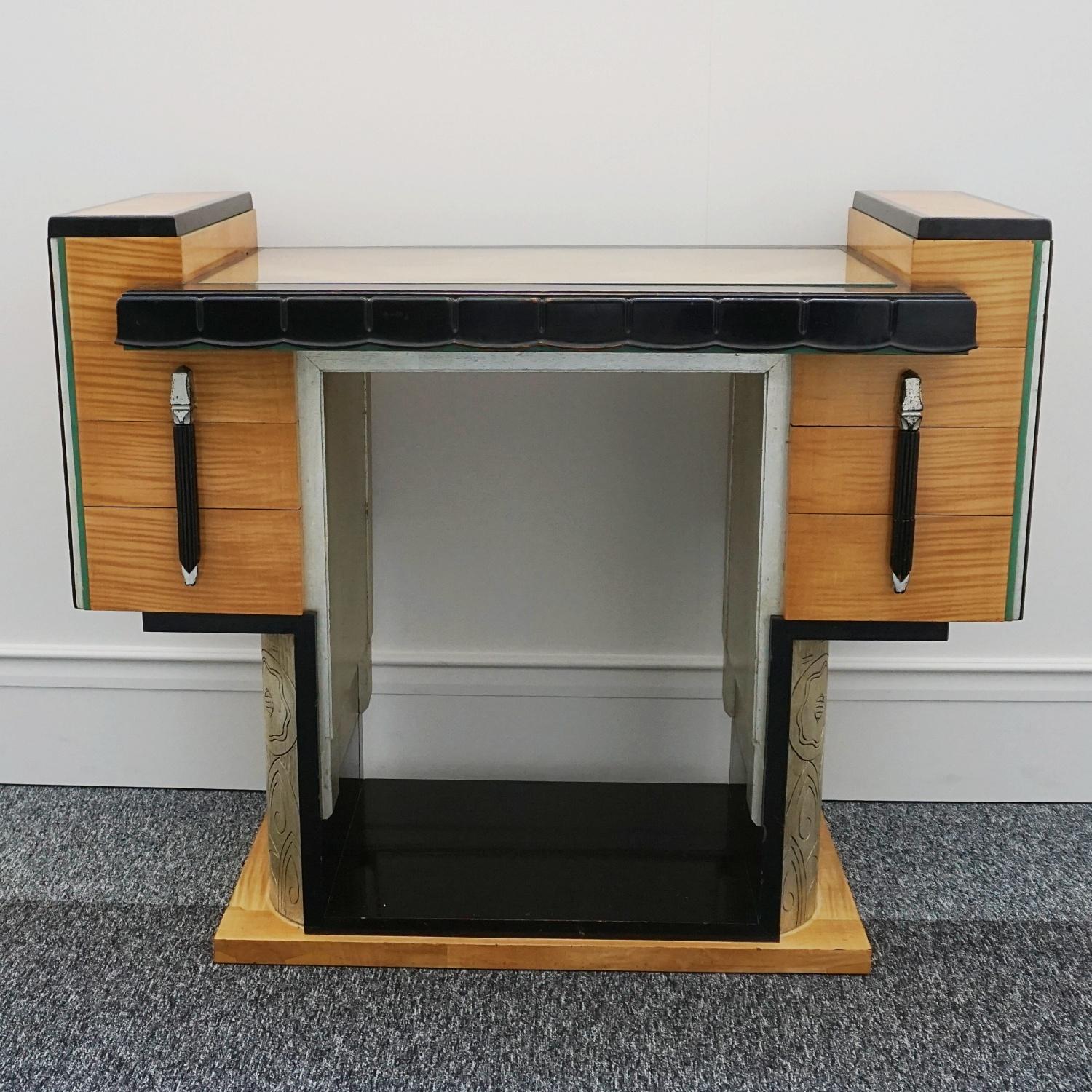 English Art Deco Console Table by Serge Chermayeff for Waring & Gillows circa 1935 For Sale