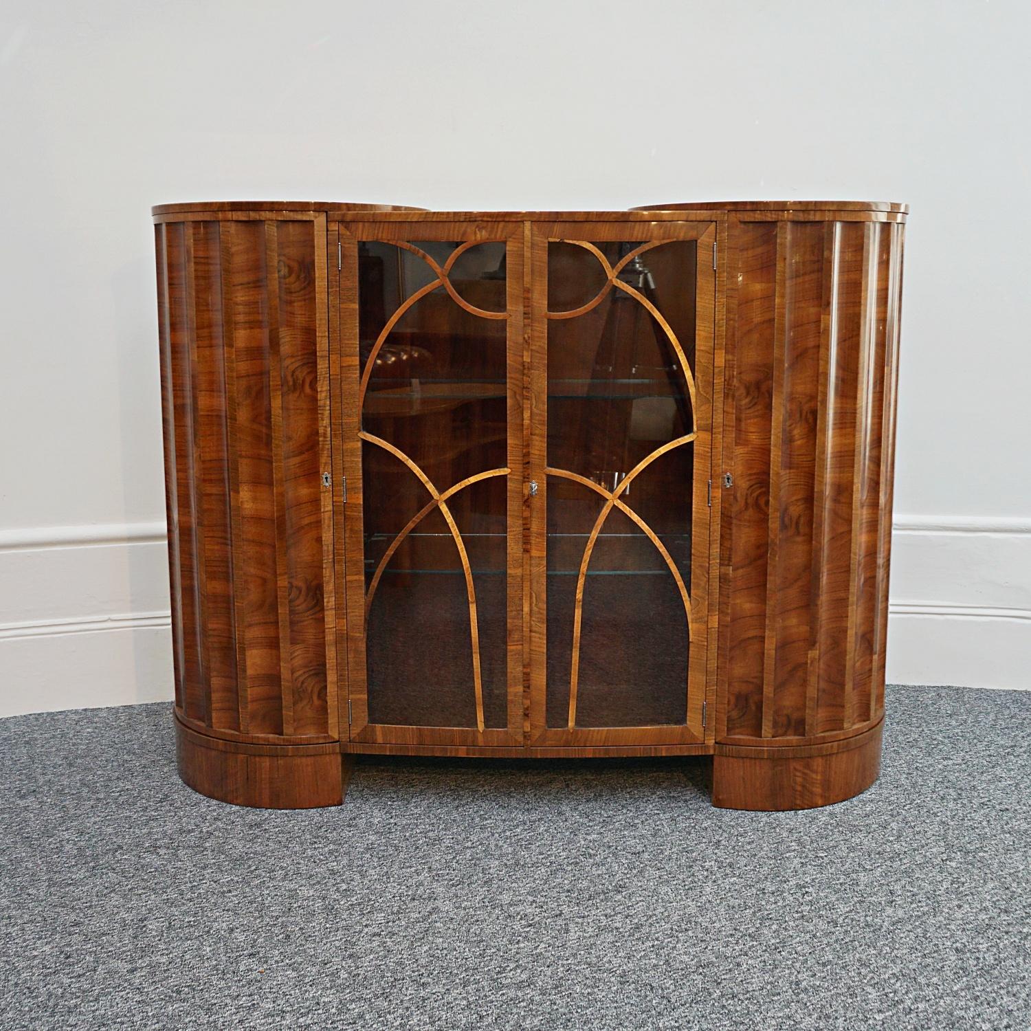 curved fluted cabinet