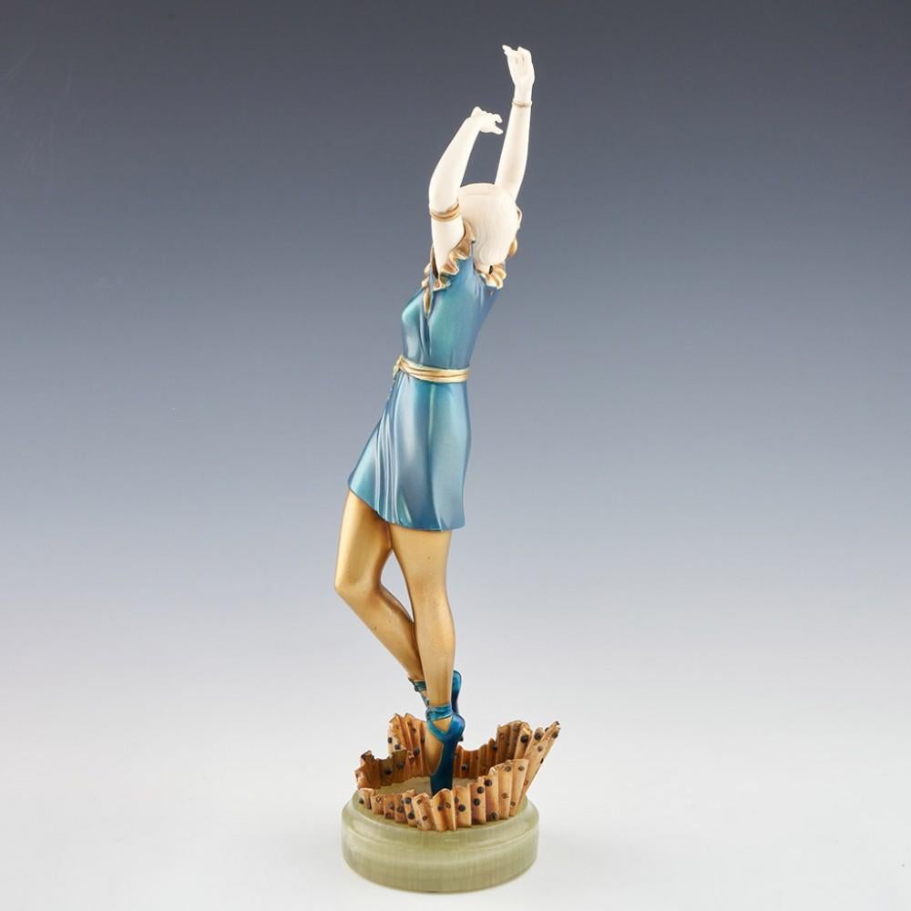 Bronze Une danseuse Art Déco par Dorothea Charol, vers 1920 en vente