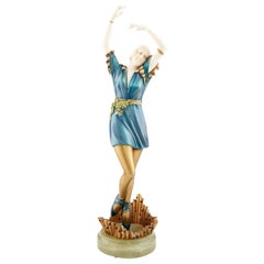 An Art Deco Dancer by Dorothea Charol, c1920