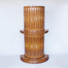 Art Deco Demilune Cocktail Cabinet by Harry & Lou Epstein English, circa 1930