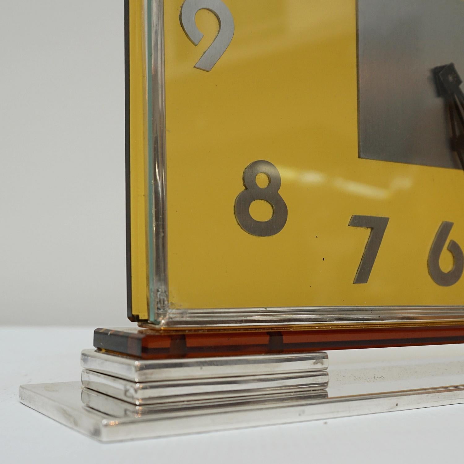 Swiss An Art Deco Desk Clock by Jaeger-LeCoultre