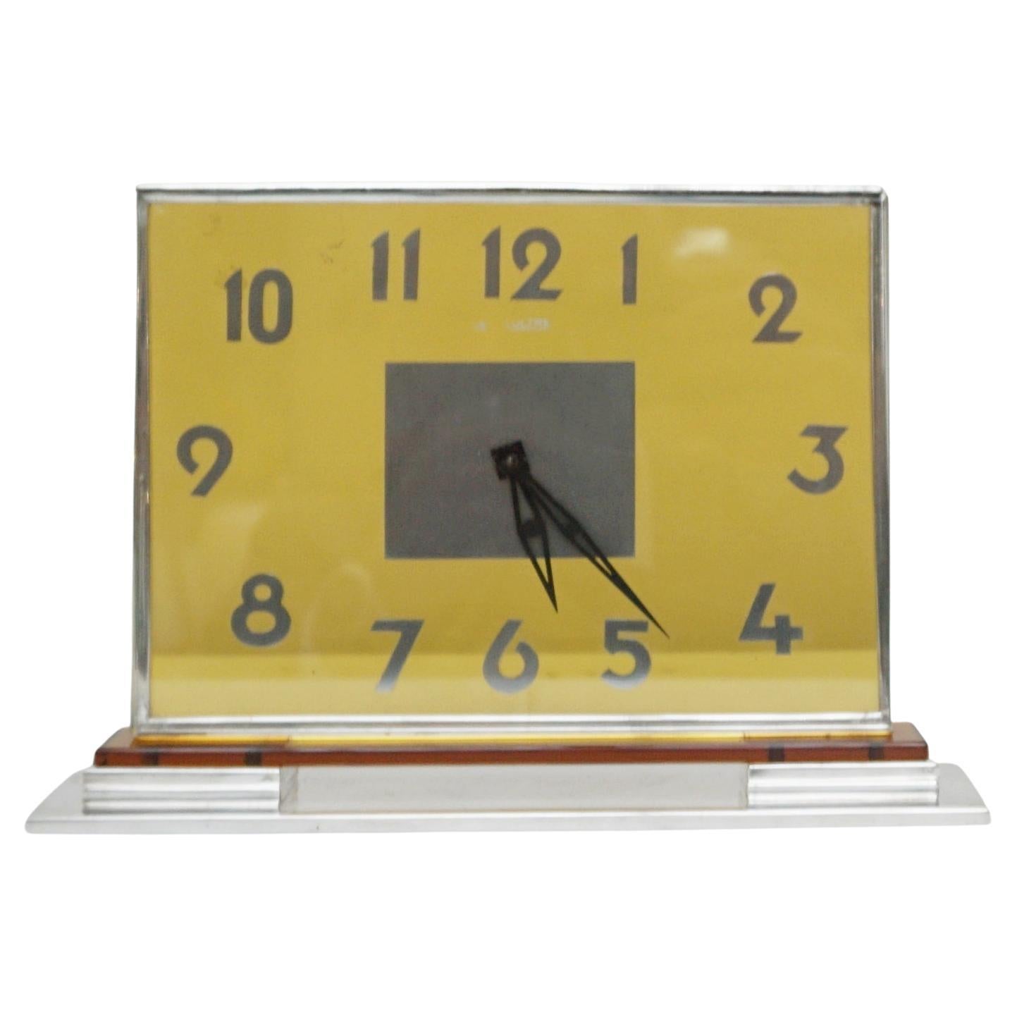 An Art Deco Desk Clock by Jaeger-LeCoultre