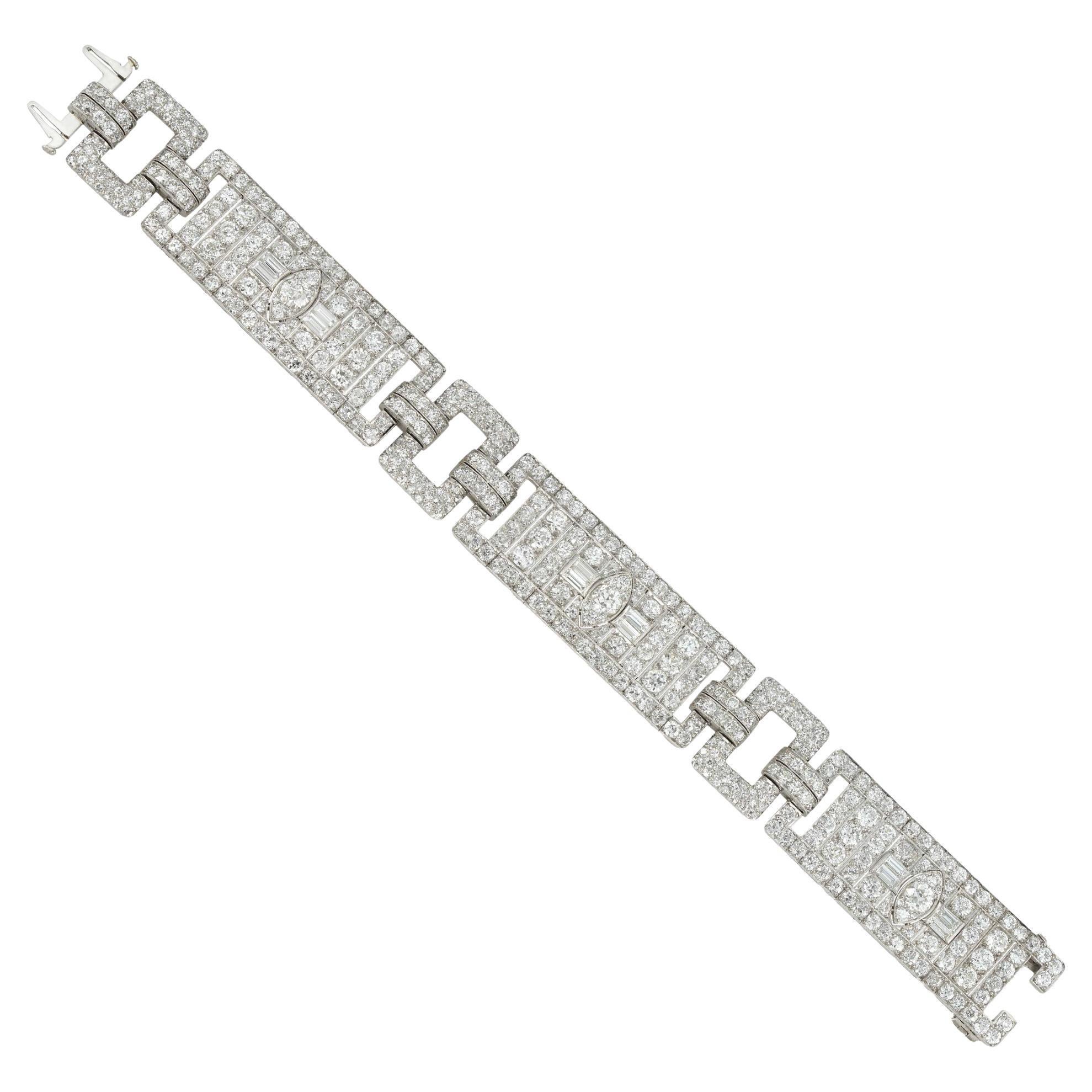 An Art-Deco diamond bracelet by Raymond Yard