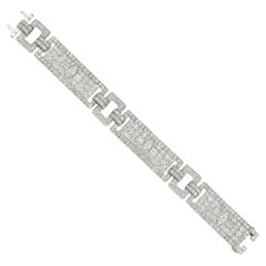 Antique An Art-Deco diamond bracelet by Raymond Yard